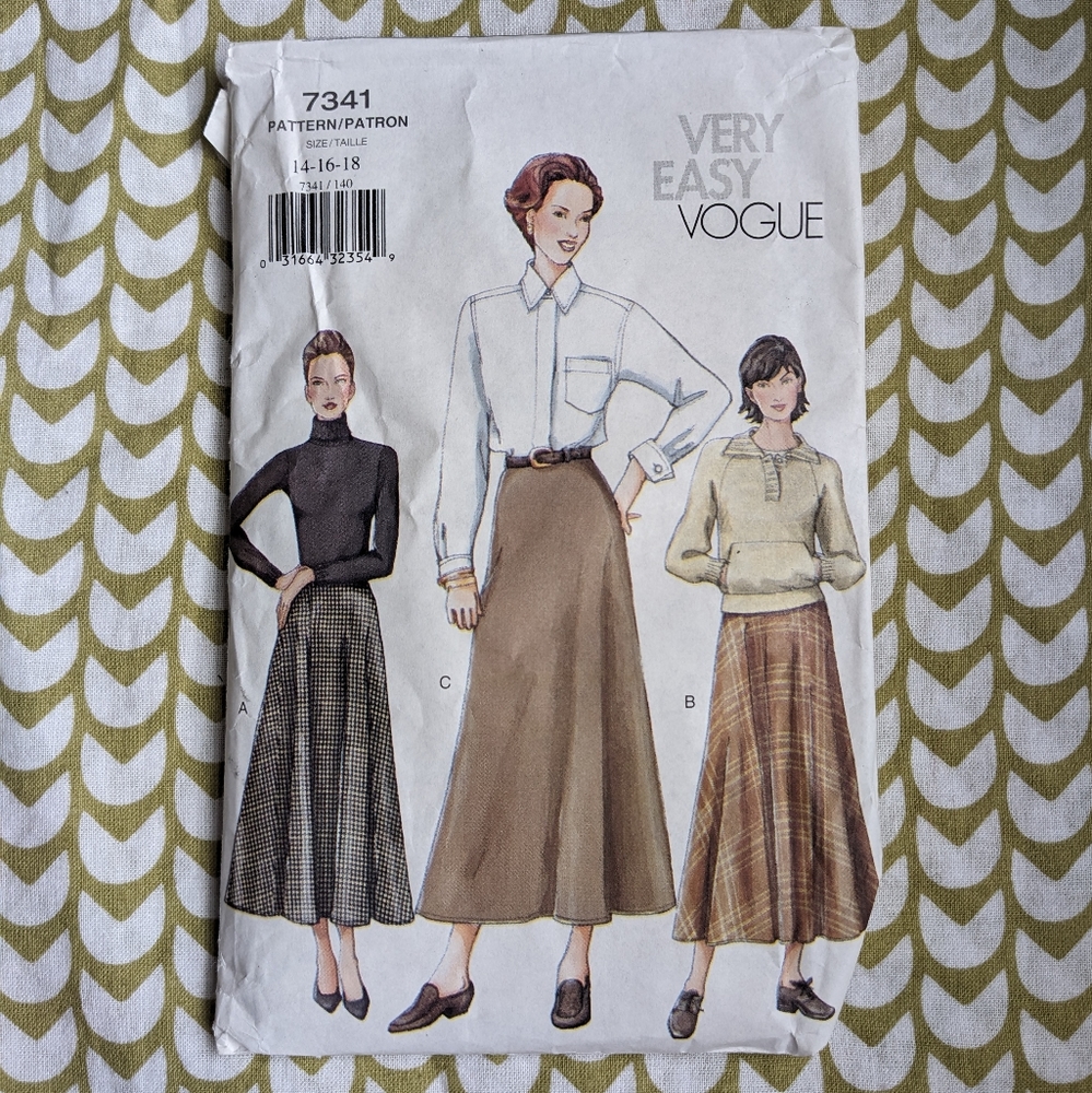 Vintage Skirt Sewing Pattern